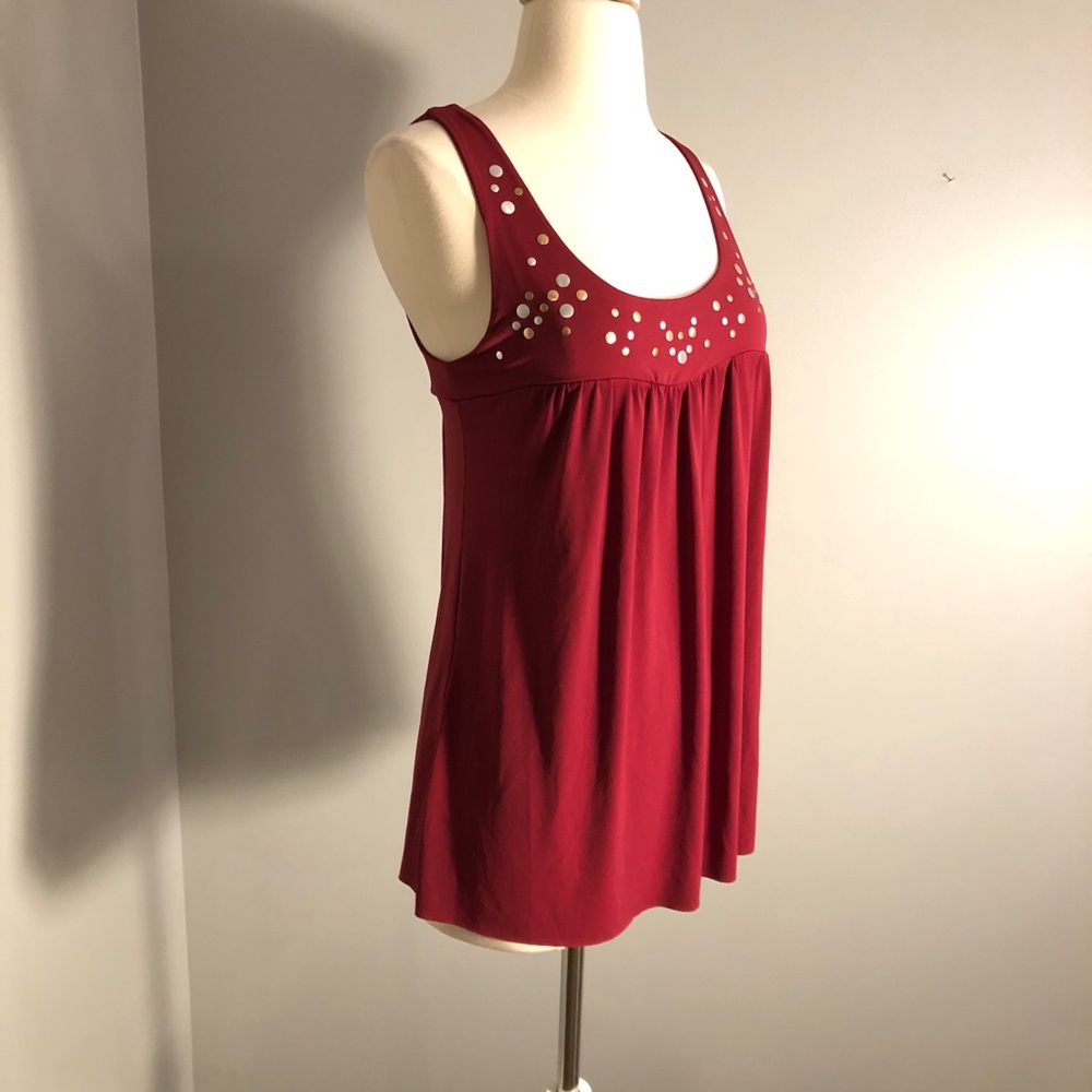 I.N. San Francisco Burgundy Tank Top